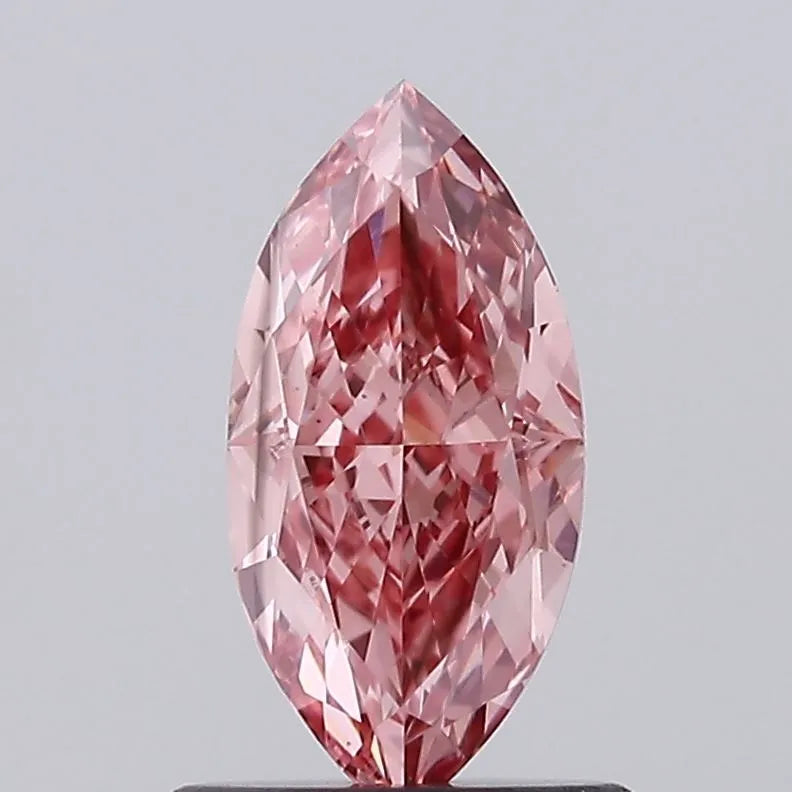 0.92ct Marquise Lab Grown Diamond (Colour Fancy Vivid Pink, Clarity VS2, IGI Certified)