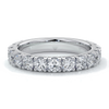 Harlow Wedding ring brilliant cut scalloped etenity 1.8mm 18ct white gold