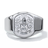 Nicholas Wedding ring crest ring 18ct white gold