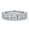 Renee Wedding ring round diamonds scalloped 18ct white gold